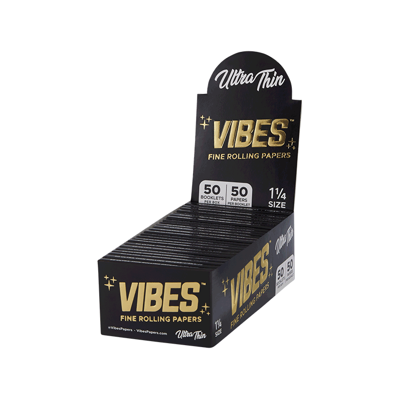 
                  
                    Vibes 1 ¼ Ultra Thin rolling papers
                  
                